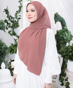 Hayyan Pleated Shawl (Dynasty Rose) - Minor Defect