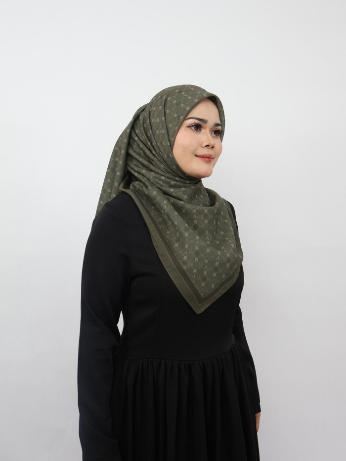 BAWAL CLASSY MONOGRAM IN DARK OLIVE