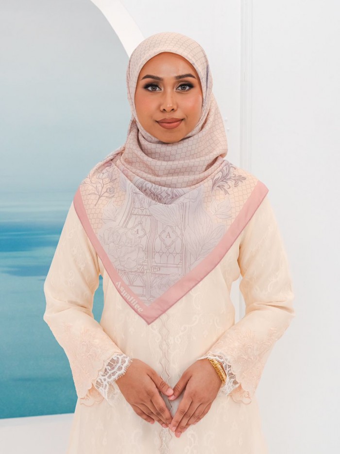 BAWAL PRINTED - ELIZABETH ( LIGHT BEIGE )