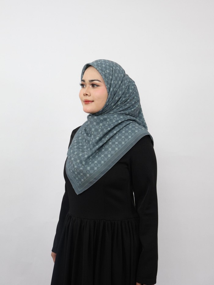 BAWAL CLASSY MONOGRAM IN STEEL BLUE