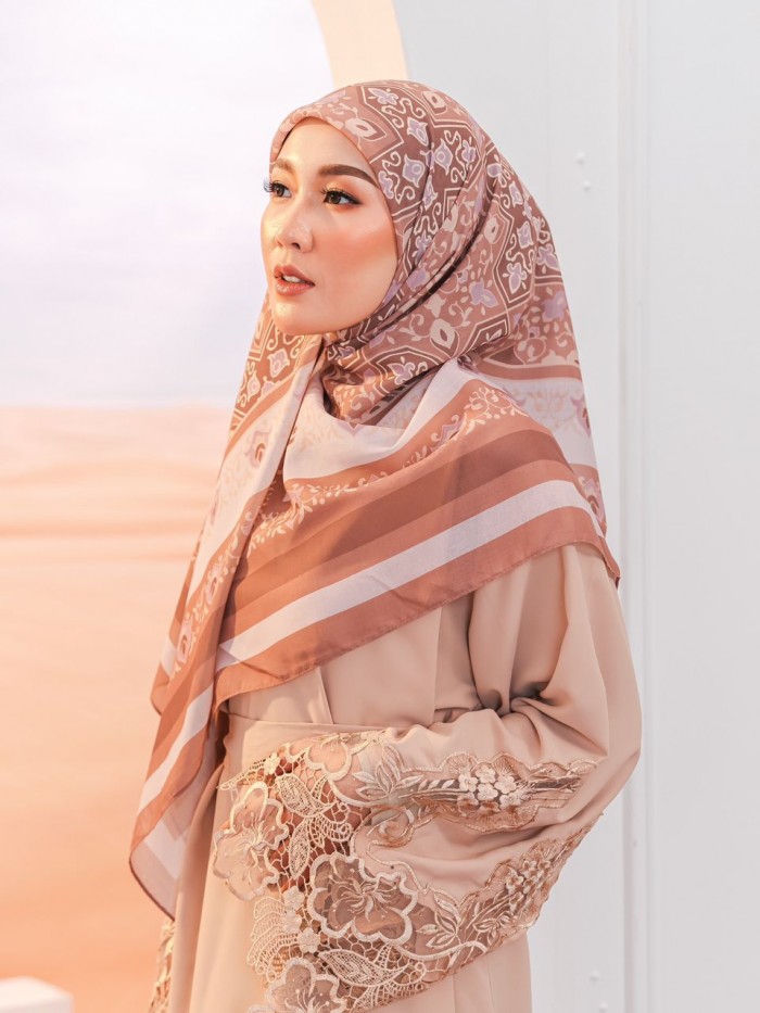 BAWAL PRINTED - AL-QAMAR ( SEPIA BROWN )