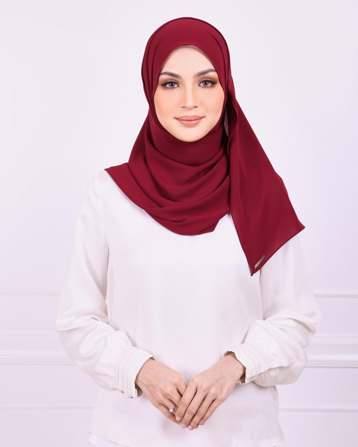 Basic Premium Chiffon (Burgundy)