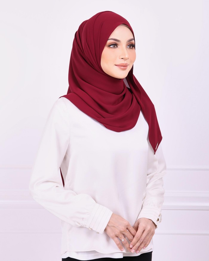 Basic Premium Chiffon (Burgundy)