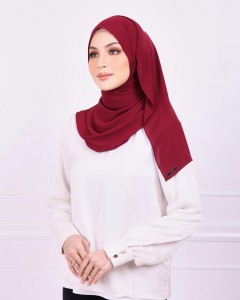 Basic Premium Chiffon (Burgundy)