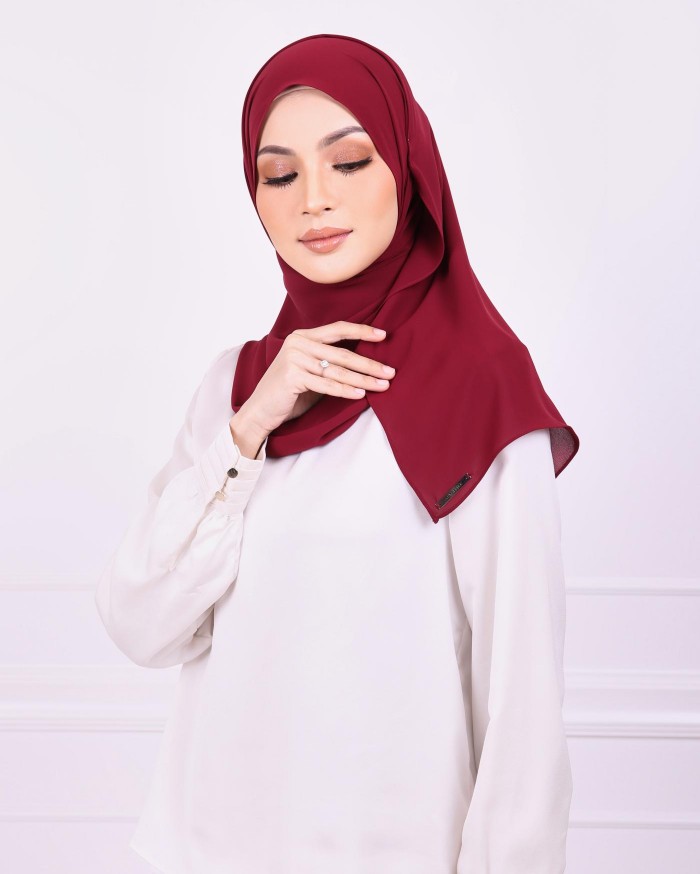 Basic Premium Chiffon (Burgundy)