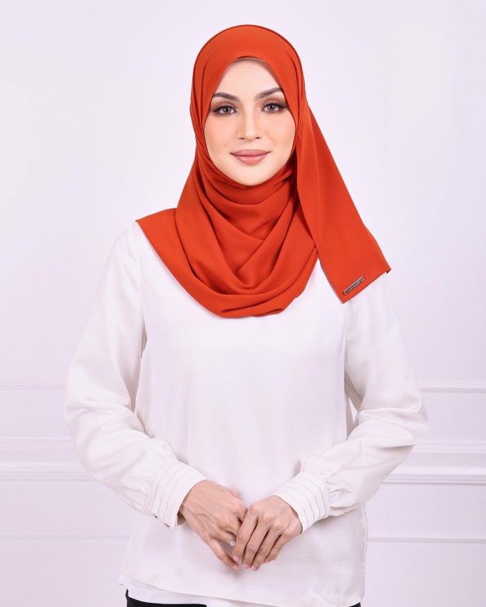 Basic Premium Chiffon (Burnt Orange)