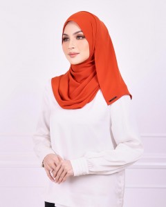 Basic Premium Chiffon (Burnt Orange)