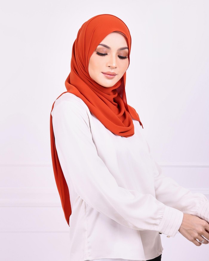 Basic Premium Chiffon (Burnt Orange)