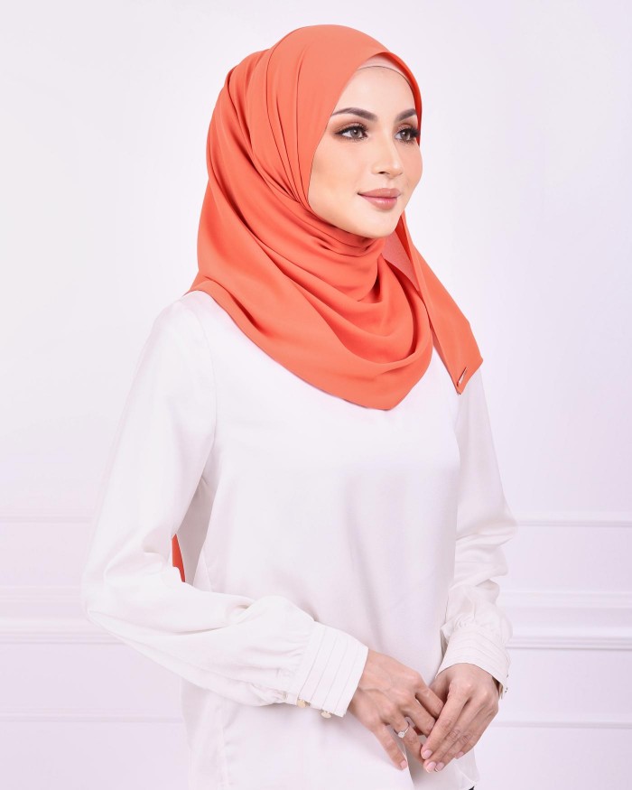 Basic Premium Chiffon (Tangerine) - Minor Defect