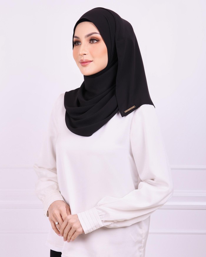 Basic Premium Chiffon (Black) - Minor Defect