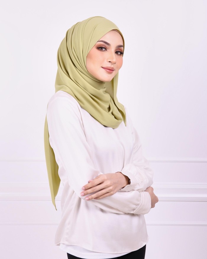 Basic Premium Chiffon (Green Apple) - Minor Defect