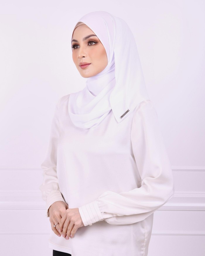 Basic Premium Chiffon (Pearl White) - Minor Defect