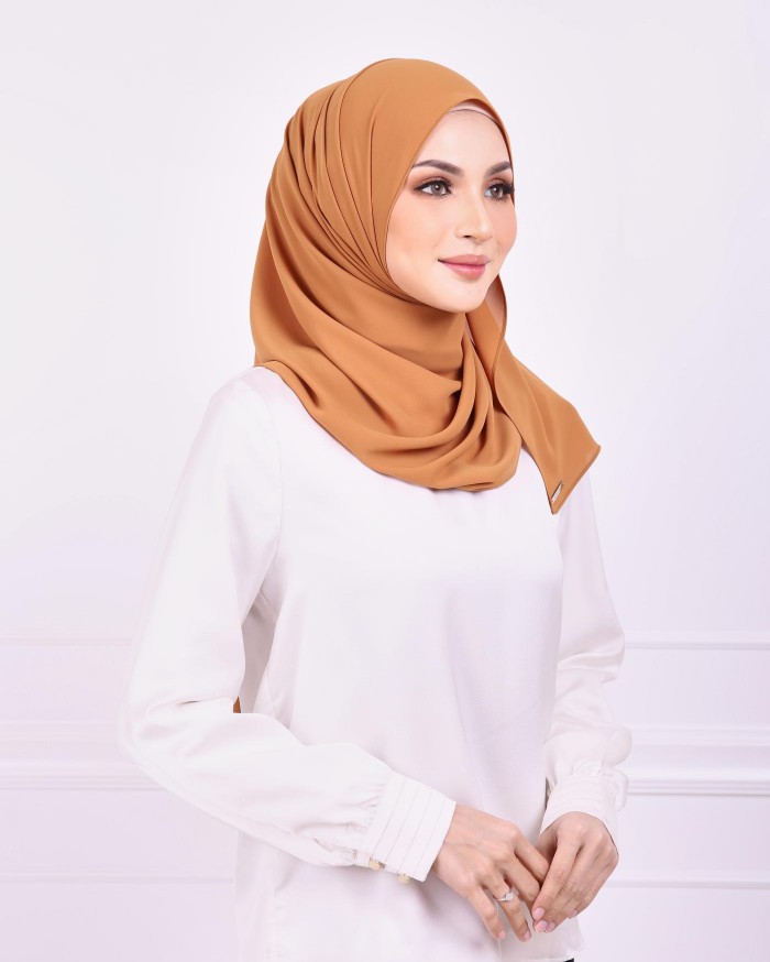 Basic Premium Chiffon Shawl (Cinnamon)