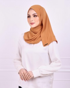 Basic Premium Chiffon Shawl (Cinnamon)