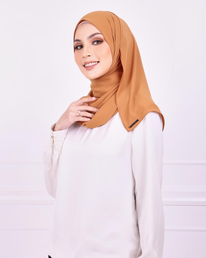 Basic Premium Chiffon Shawl (Cinnamon)