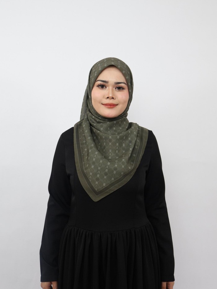 BAWAL CLASSY MONOGRAM IN DARK OLIVE