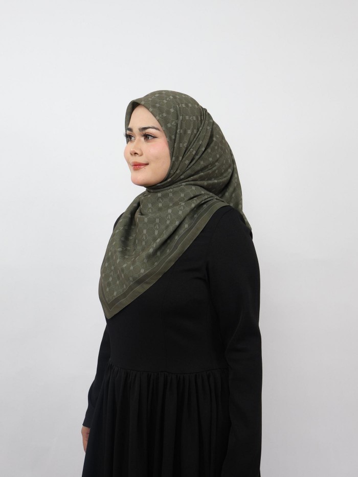 BAWAL CLASSY MONOGRAM IN DARK OLIVE