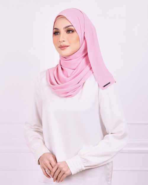 Basic Premium Chiffon Shawl (Flamingo)