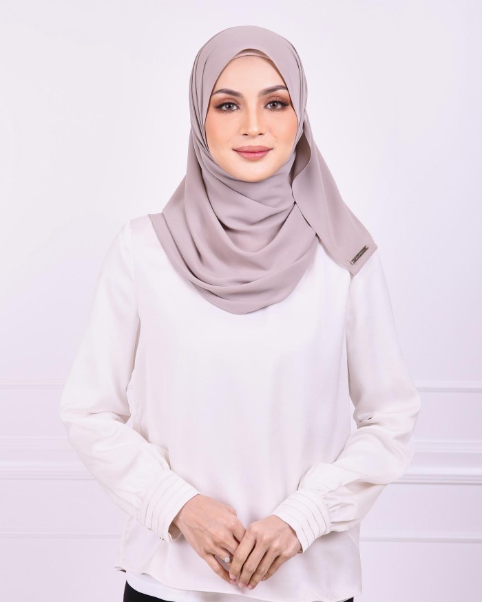 Basic Premium Chiffon Shawl (Grey)