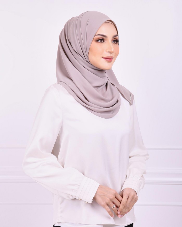 Basic Premium Chiffon Shawl (Grey)