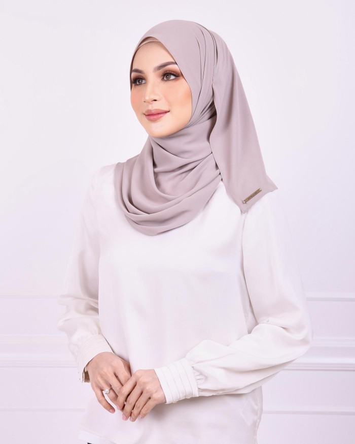 Basic Premium Chiffon Shawl (Grey)