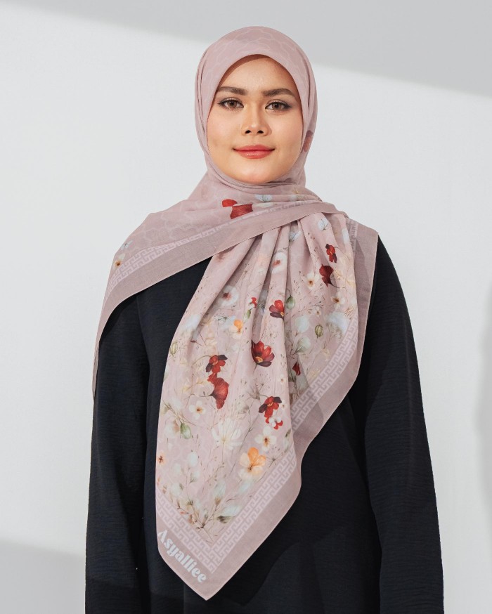 BAWAL PRINTED - HERMOSA ( RASBERRY PINK )