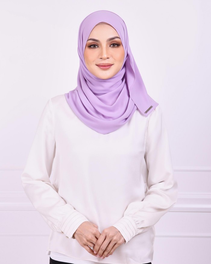 Basic Premium Chiffon Shawl (Lavender)