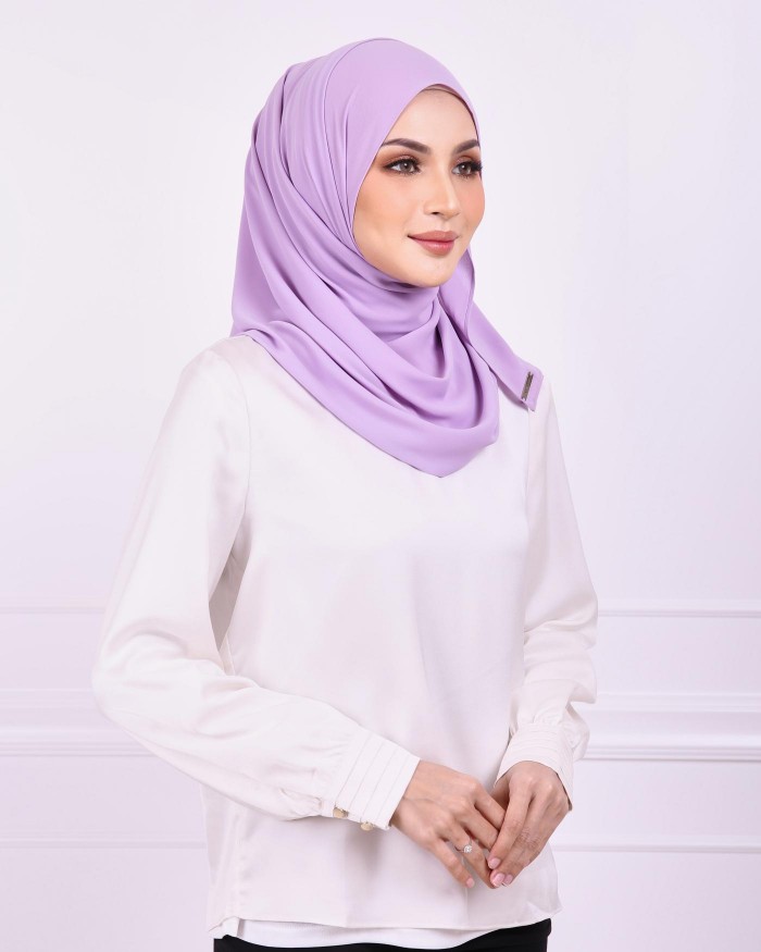 Basic Premium Chiffon Shawl (Lavender)