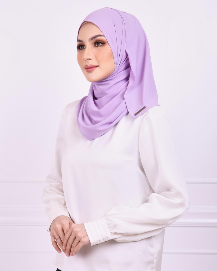 Basic Premium Chiffon Shawl (Lavender)