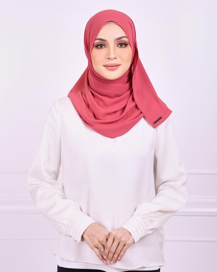 Basic Premium Chiffon (Raspberry Red)