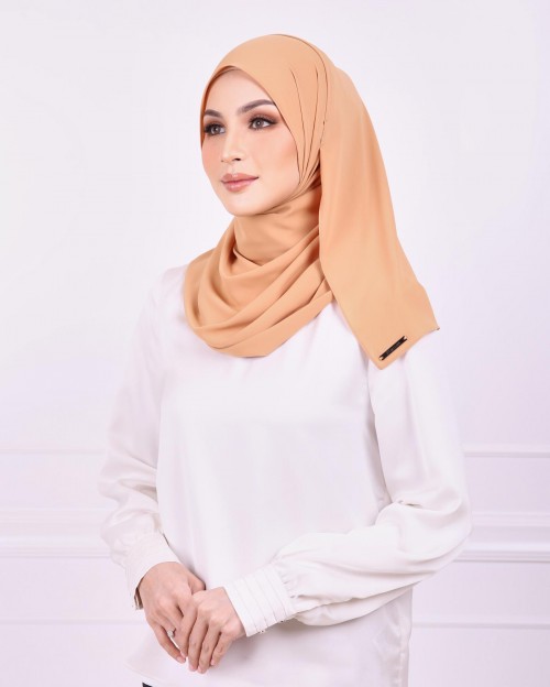 Basic Premium Chiffon Shawl (Russet)