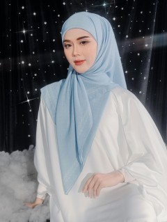 BAWAL CAHAYA SHAWAL IN SKY BLUE