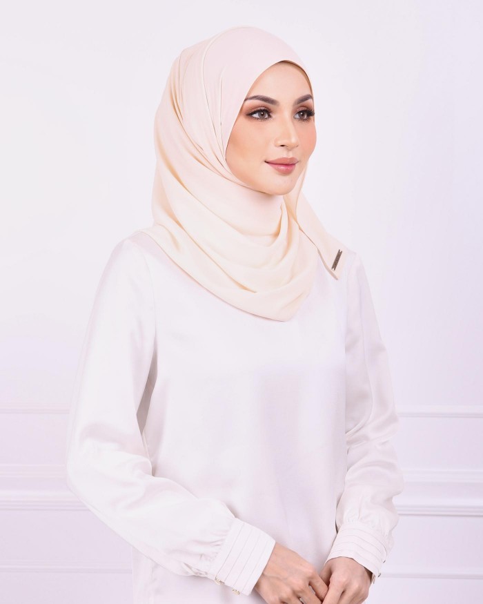 Basic Premium Chiffon Shawl (Wheat)