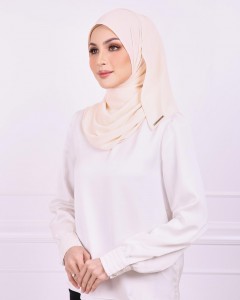 Basic Premium Chiffon Shawl (Wheat)