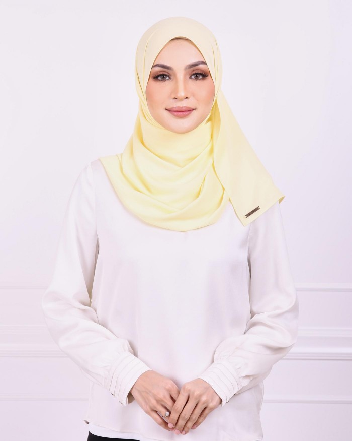 Basic Premium Chiffon Shawl (Yellow)