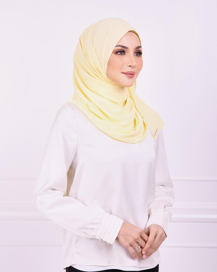 Basic Premium Chiffon Shawl (Yellow)