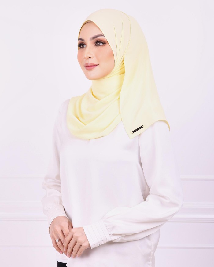 Basic Premium Chiffon Shawl (Yellow)