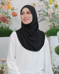 ASYALLIEE BASIC CHIFFON SHAWL ( BLACK )