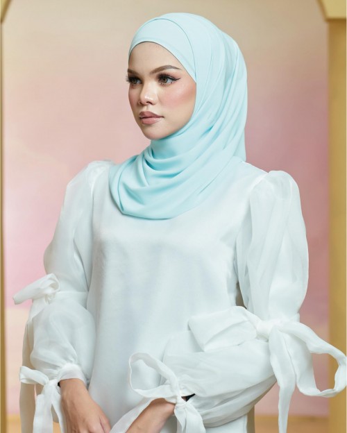 Basic Premium Chiffon Shawl (Baby Blue)