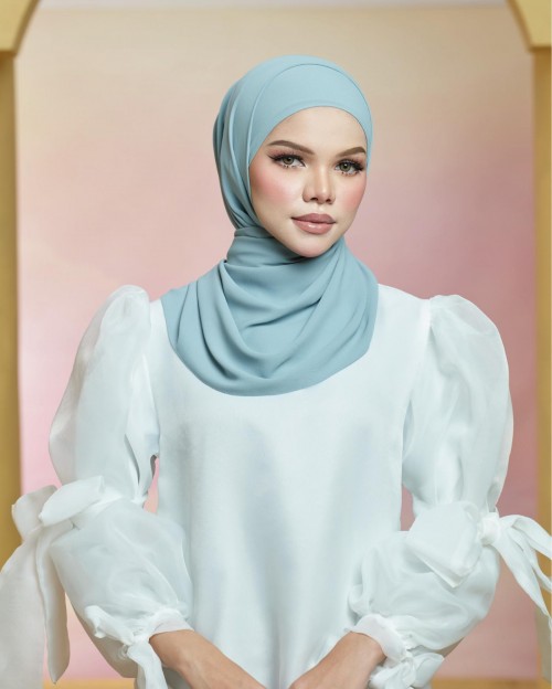 Basic Premium Chiffon (Misty Blue) - Minor Defect