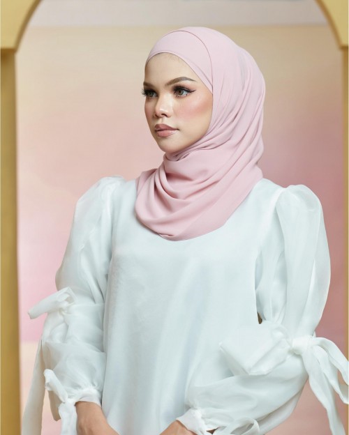 Basic Premium Chiffon Shawl (Dusty Pink)