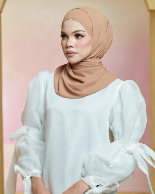 Basic Premium Chiffon Shawl (Pecan)