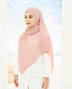 Hayyan Pleated Shawl (Empress Carnation)