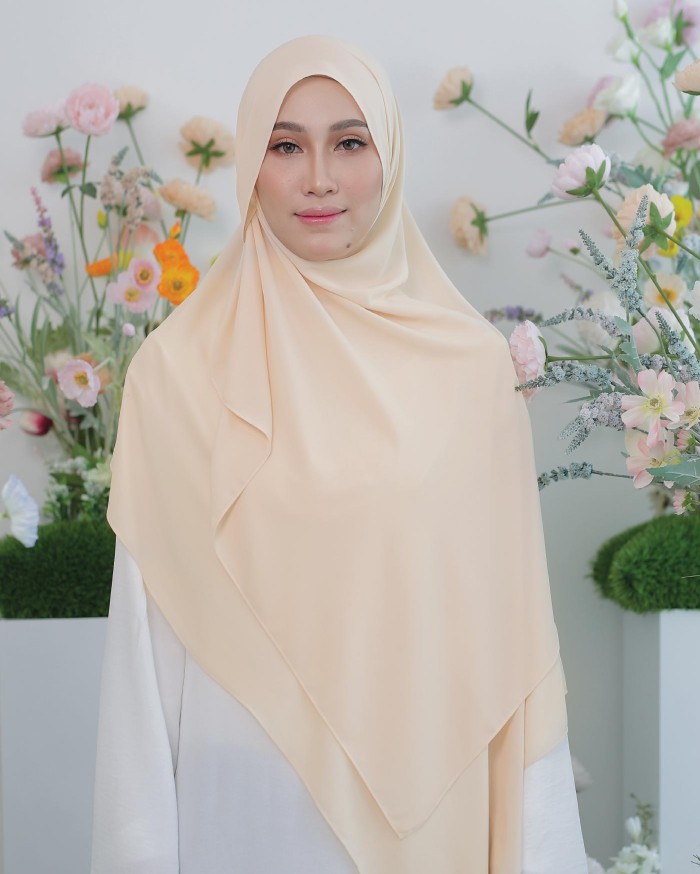 ASYALLIEE BASIC CHIFFON SHAWL ( WHEAT )