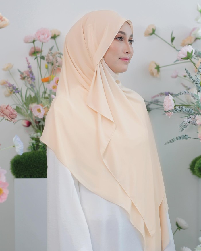 ASYALLIEE BASIC CHIFFON SHAWL ( WHEAT )