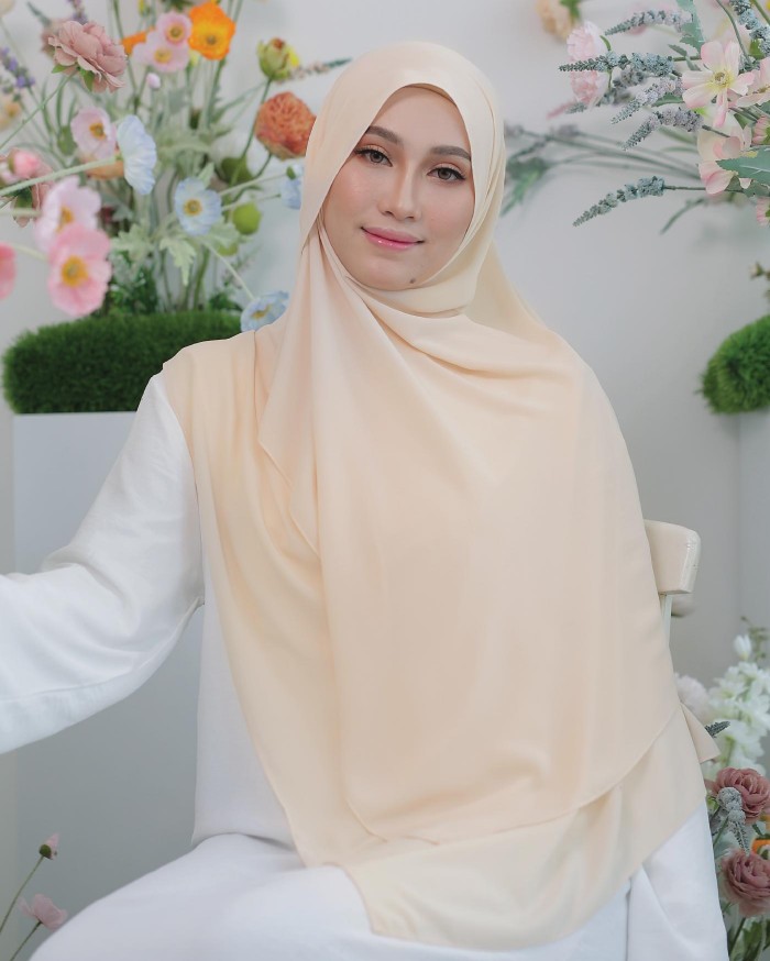 ASYALLIEE BASIC CHIFFON SHAWL ( WHEAT )